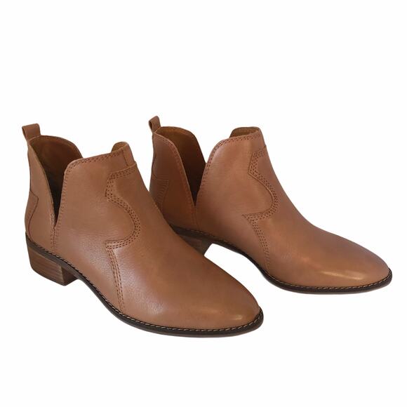 Lucky Brand Leymon Western Bootie, 6 M - Brown